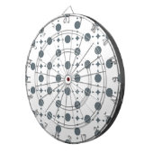 Cible De Fléchettes Gray Polka Dots, Polka Dot Pattern, Dots (Devant droit)