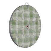 Cible De Fléchettes Green Cream Plaid Country Stripes (Devant gauche)