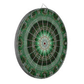 Cible De Fléchettes Green Decorative Floral Dartboard (Devant gauche)