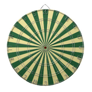 Cible De Fléchettes Green Funky Sun Rays Retro