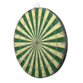 Cible De Fléchettes Green Funky Sun Rays Retro Stripes (Devant droit)