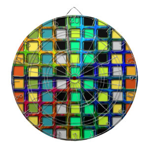 Cible De Fléchettes Grille colorée Carrelée par Shirley Taylor
