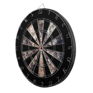 Cible De Fléchettes Gris Brown Gris Texture d'écorce