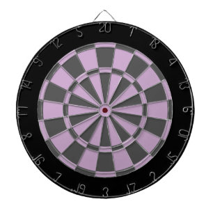 Cible de flechettes : Gris mauve-clair, de charbon