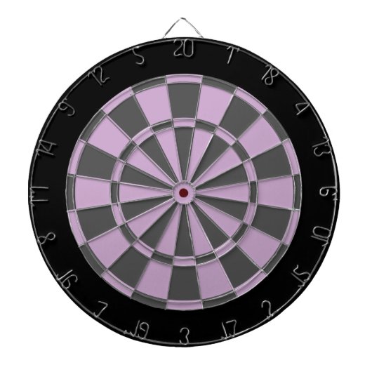 Cible de flechettes : Gris mauve-clair, de charbon (Devant)