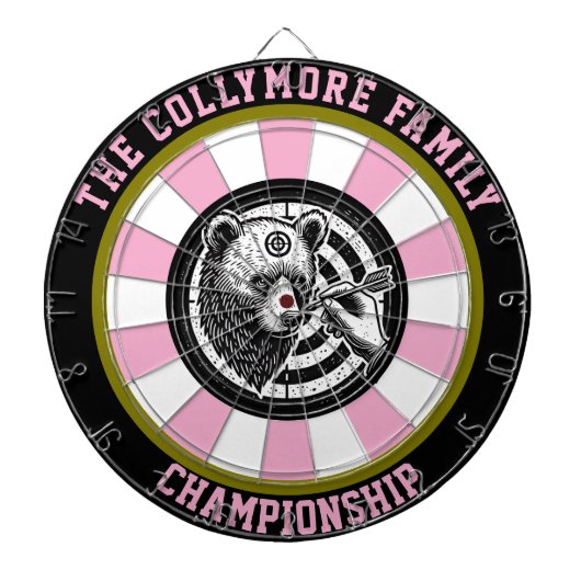 Cible De Fléchettes Grizzly Bear Forest Target Art (Devant)