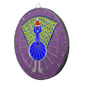 Cible De Fléchettes Gros paon de Noël (Devant droit)