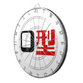 Cible De Fléchettes Groupe sanguin O Kanji Japonais (Devant droit)