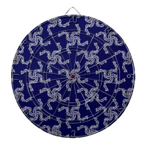Cible De Fléchettes Guirlande de Noël Bleue, Décoration de Noël, Xmas