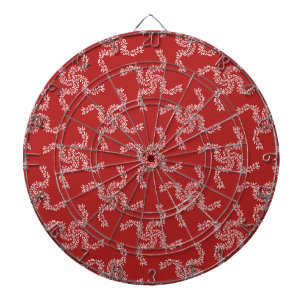 Cible De Fléchettes Guirlande de Noël Rouge, Décoration de Noël, Xmas