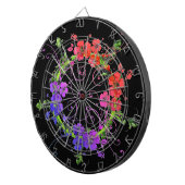 Cible De Fléchettes Guirlande des fleurs (Devant droit)