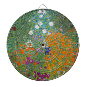 Cible De Fléchettes Gustav Klimt - Jardin de fleurs