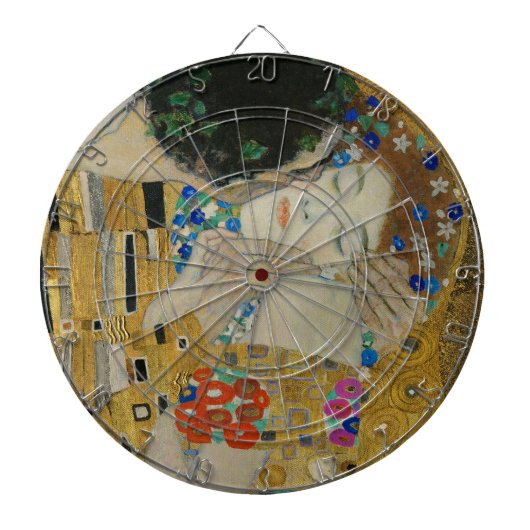Cible De Fléchettes Gustav Klimt Le Baiser Peinture Classique (Devant)