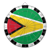 Cible De Fléchettes Guyana Darboard & Guyana Drapeau / jeu (Devant)
