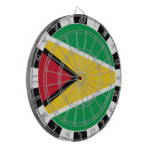 Cible De Fléchettes Guyana Darboard & Guyana Drapeau / jeu (Devant gauche)