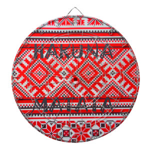 Cible De Fléchettes Hakuna Matata - Collection d'art swahili sans souc