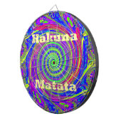 Cible De Fléchettes Hakuna Matata – Conception Tourbillon avec des Cou (Devant droit)