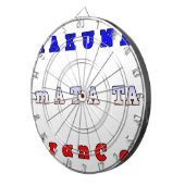 Cible De Fléchettes Hakuna Matata France Art Imprimer/Graphique (Devant droit)