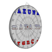 Cible De Fléchettes Hakuna Matata France Art Imprimer/Graphique (Devant gauche)