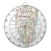 Cible De Fléchettes Hakuna Matata Global Word Cloud Art (Devant)