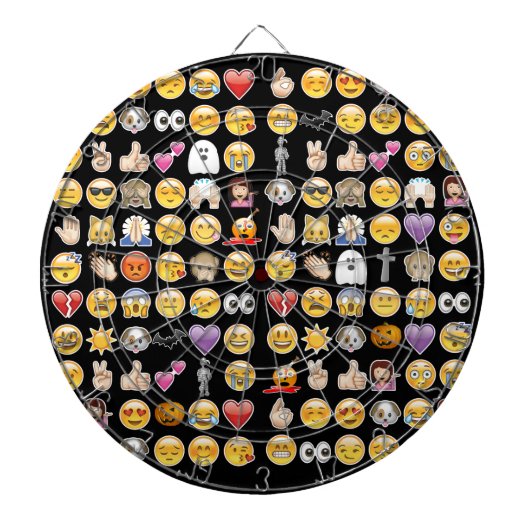 Cible De Fléchettes halloween emoji (Devant)