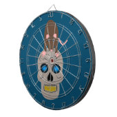 Cible De Fléchettes Halloween gothique du crâne et du rat (Devant droit)