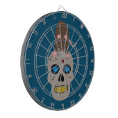 Cible De Fléchettes Halloween gothique du crâne et du rat (Devant gauche)