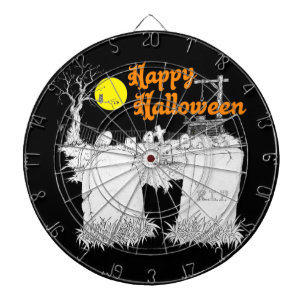Cible De Fléchettes halloween graveyard