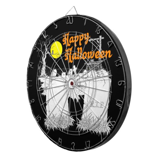 Cible De Fléchettes halloween graveyard (Devant droit)