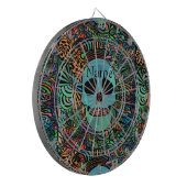 Cible De Fléchettes Halloween Hippie Skull Thunder_cove (Devant gauche)
