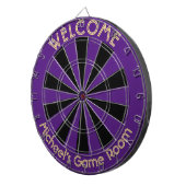 Cible De Fléchettes Halloween violet noir Custom Metal Cage Salle de j (Devant droit)