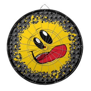 Cible De Fléchettes Happy Face Music Dartboard