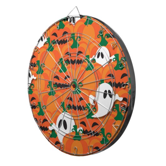 Cible De Fléchettes Haunted Halloween Citrouille Patch Ghosts (Devant droit)