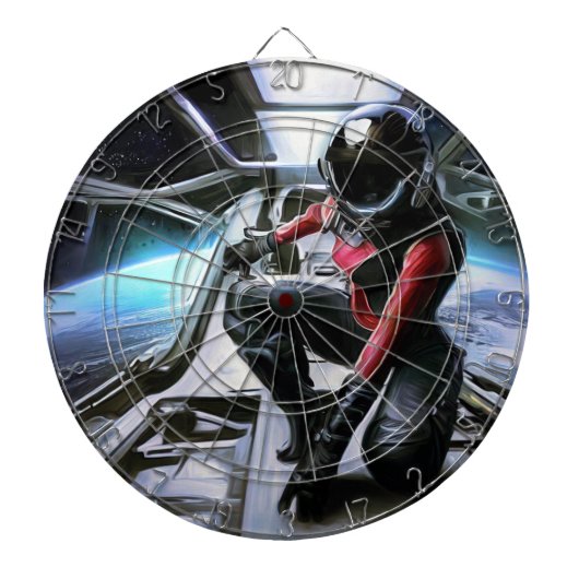 Cible De Fléchettes Héros SF en vaisseau spatial (2) (Devant)