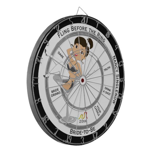 Cible De Fléchettes Heure de fête de la Bachelorette unique (Devant gauche)