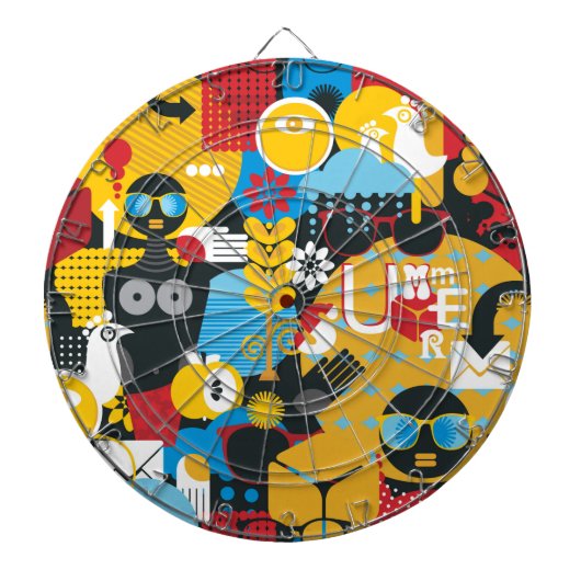 Cible De Fléchettes Heure d'été (Devant)