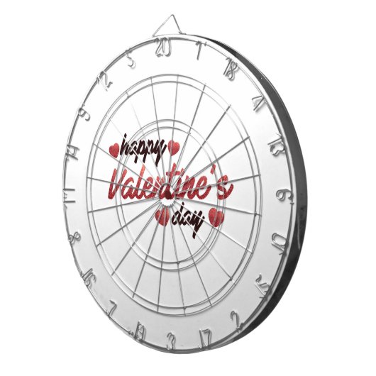 Cible De Fléchettes Heureuse Sainte-Valentin (Devant droit)