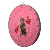 Cible De Fléchettes Heureuse Sainte-Valentin du chocolat du Labrador (Devant droit)