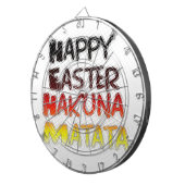 Cible De Fléchettes Heureux Pâques Hakuna Matata Saison de Vacances (Devant droit)