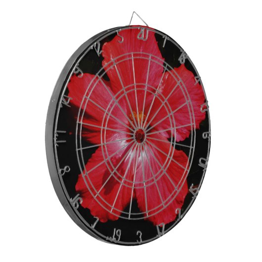 Cible De Fléchettes Hibiscus rouge (Devant gauche)