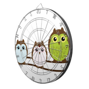 Cible De Fléchettes Hibou chic chic mignon de destin de mod