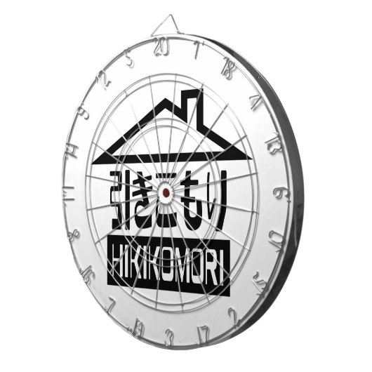 Cible De Fléchettes Hikikomori 引 き こ も り Japonais (Devant droit)