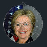 Cible De Fléchettes Hillary Clinton - Tableau noir<br><div class="desc">Le lézard est mort</div>