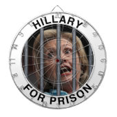 Cible De Fléchettes Hillary pour la prison (Devant)