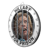 Cible De Fléchettes Hillary pour la prison (Devant droit)