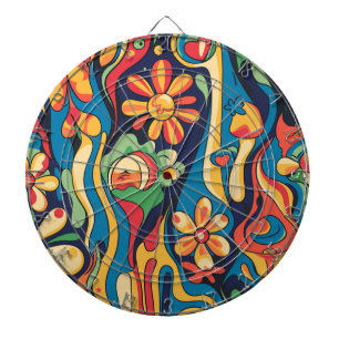Cible De Fléchettes Hippie Dartboard