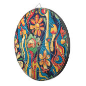 Cible De Fléchettes Hippie Dartboard (Devant droit)