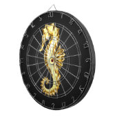 Cible De Fléchettes Hippocampe Polygonal Or (Devant droit)