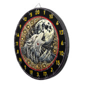 Cible De Fléchettes Howling Wolf Symbolise La Sauvreté Et La Force (Devant droit)