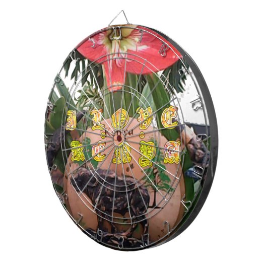 Cible De Fléchettes I (Coeur) Kenya Buffalo Patch/Print (Devant droit)